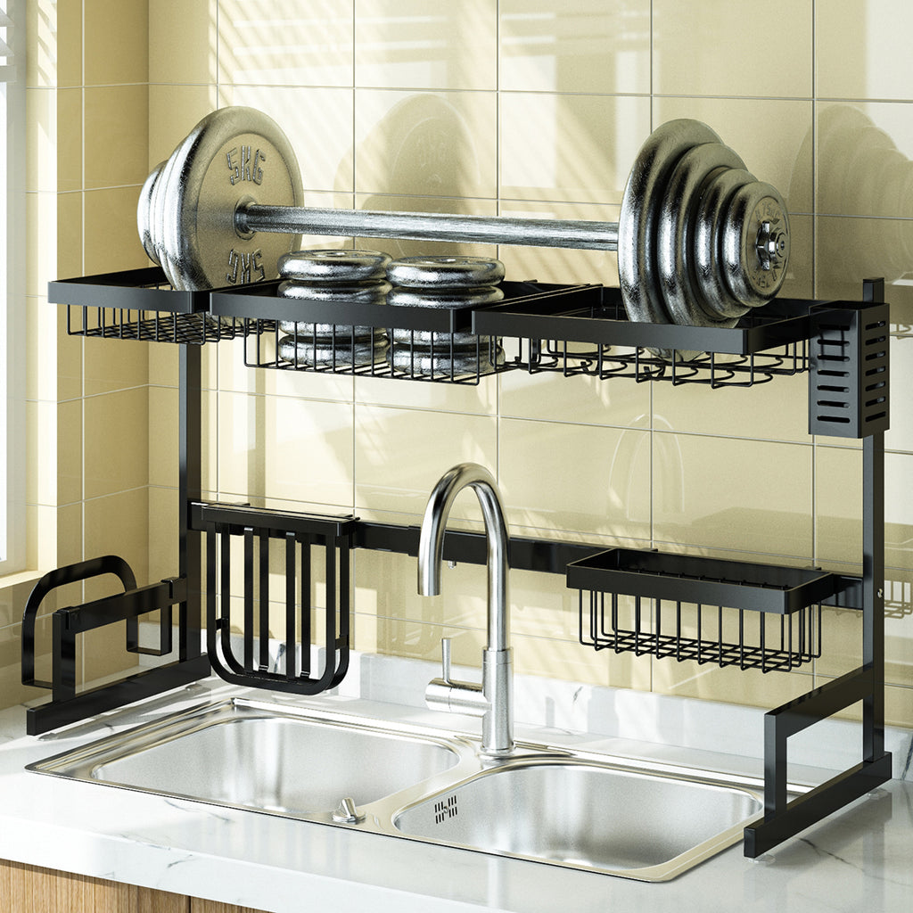 3, 4 Tier Stainless Steel, Dish Drying Rack Over the Sink