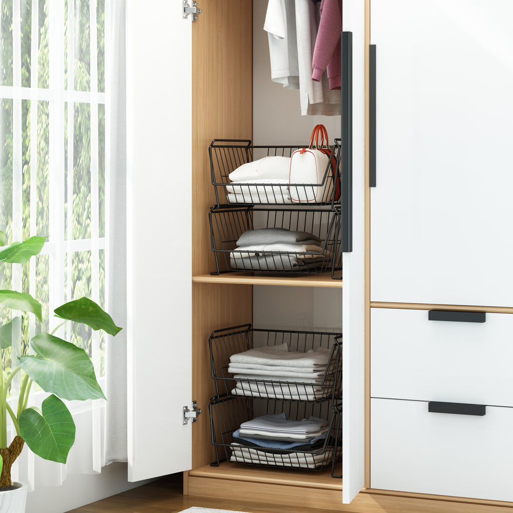 Convenient removable baskets, perfect for storing vegetables.  Kitchen  room design, Kitchen cupboard designs, Kitchen interior design decor