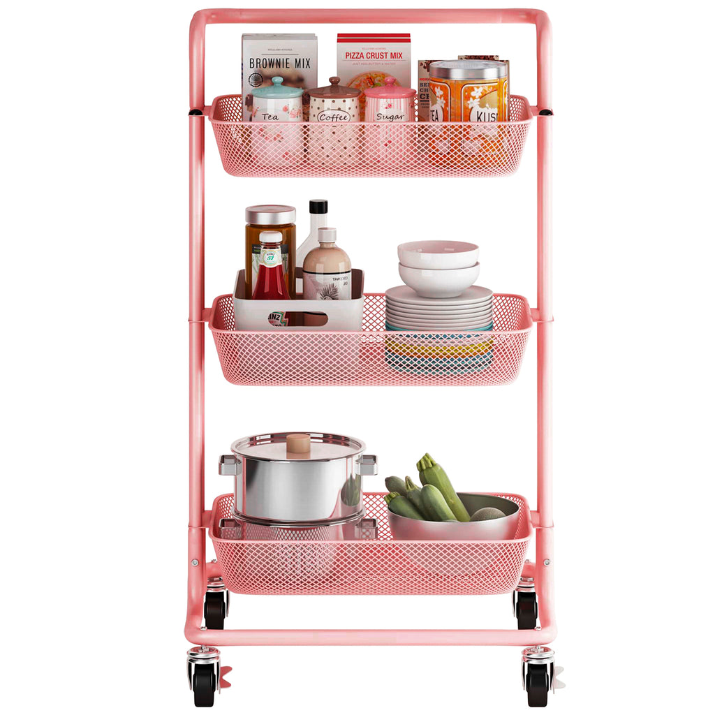 Pusdon Stackable Storage Metal Baskets for kitchen